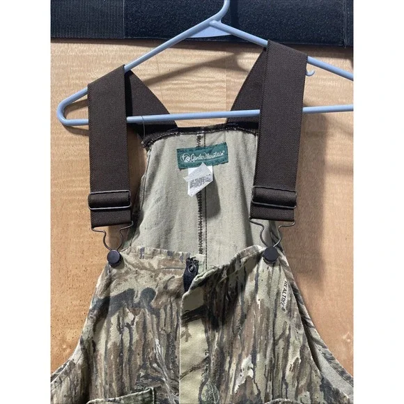 Gander Mountain Men's Uninsulated Bib Overalls XL Regular Real Tree USA Camo - Picture 2 of 8